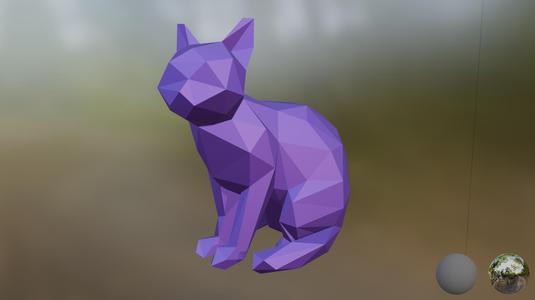 Low poly cat v1