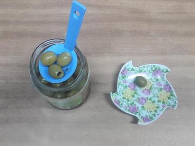 "CUPPINO" reworked Take food from jar in oil - spoon