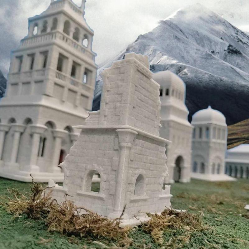 Simple house in ruins | the city of men middle-earth | 5nd version