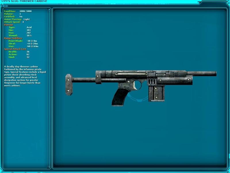 Nym's Slug Thrower Carbine