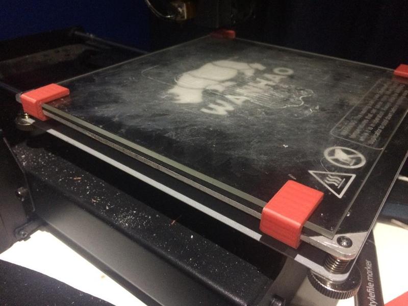 WANHAO Duplicator i3+ Borosilicate Glass (3mm) Clip