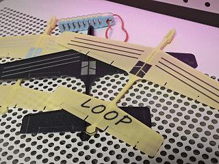 Rubber Band Catapult Airplane + Rubber Band Launcher (flight distance can exceed 1000CM)