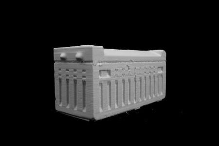 Red Granite Sarcophagus at The British Museum, London