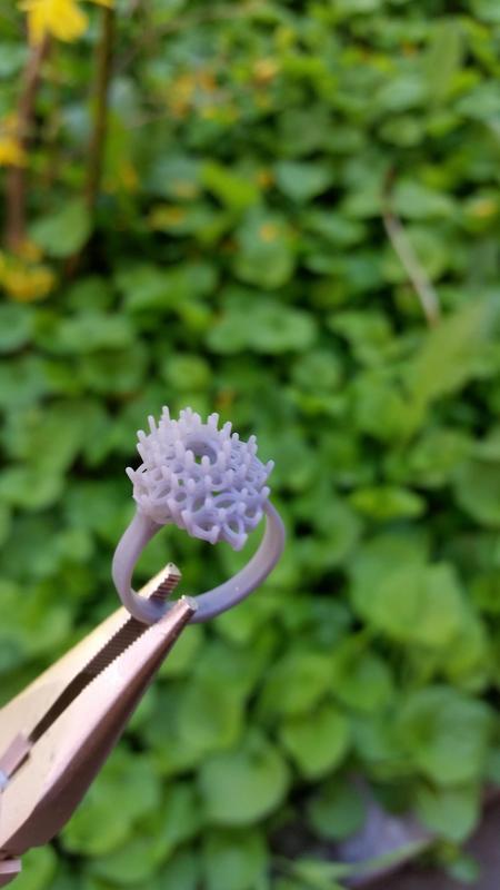 Ring with marquise and oval stones