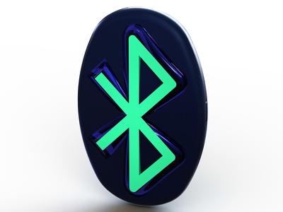 3D Art Bluetooth Logo