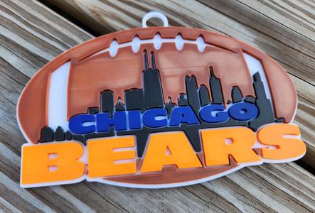 Chicago Bears Football Medallion
