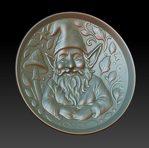 gnome incense dish