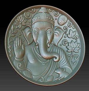 ganesha incense dish