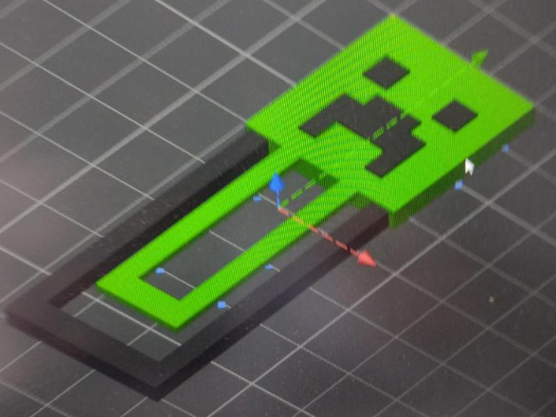 Marcapaginas de creeper de Minecraft