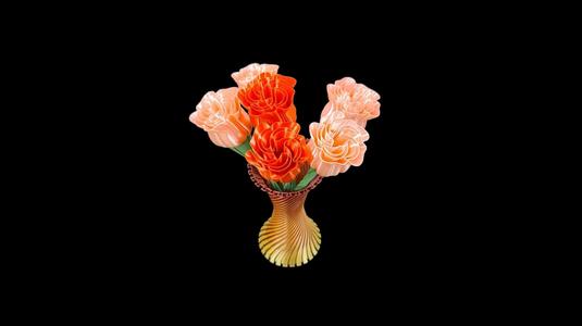 Flower and Stem designed for vase mode/spiralize outer contour mode