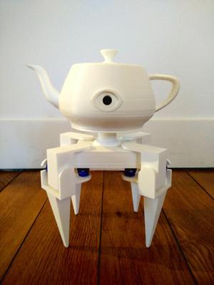 Eyepot, a creepy robotic teapot
