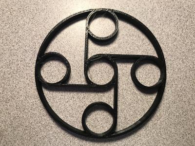 Fidget Spinner Round Frame