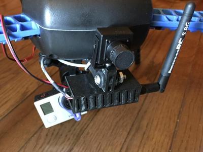 FPV camera and transmitter mount for 3DR Iris