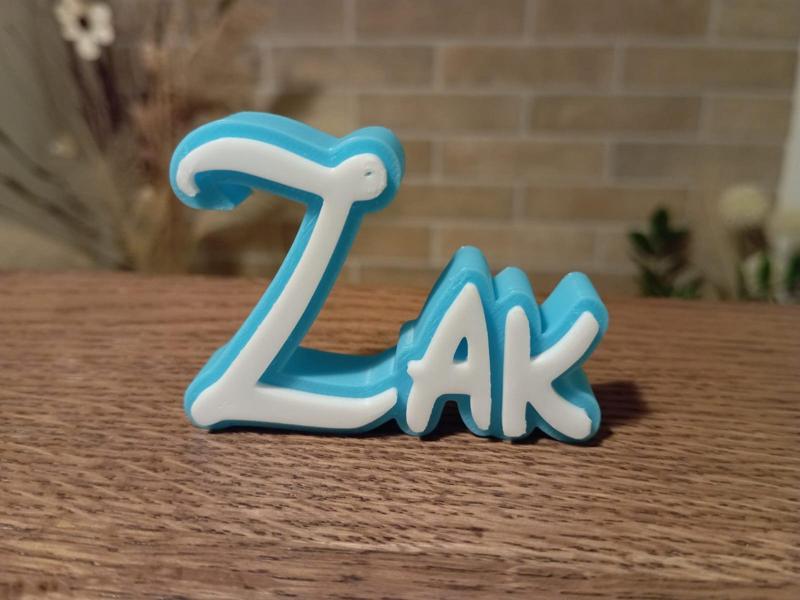 Zak Disney Name Sign Decorated Room child Birthday