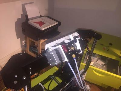 Anet A8 adjustable extruder mount on LCD