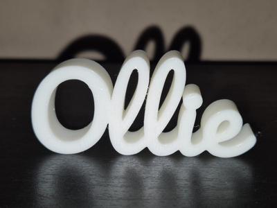Ollie Name Sign Display Decor