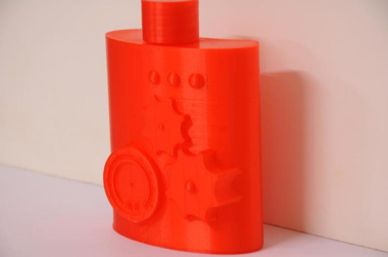 Steampunk inspired hip flask