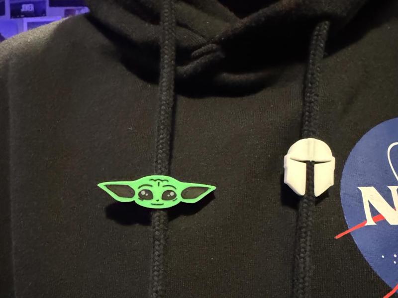 Star wars Baby Yoda & mandalorian-Drawstring beads