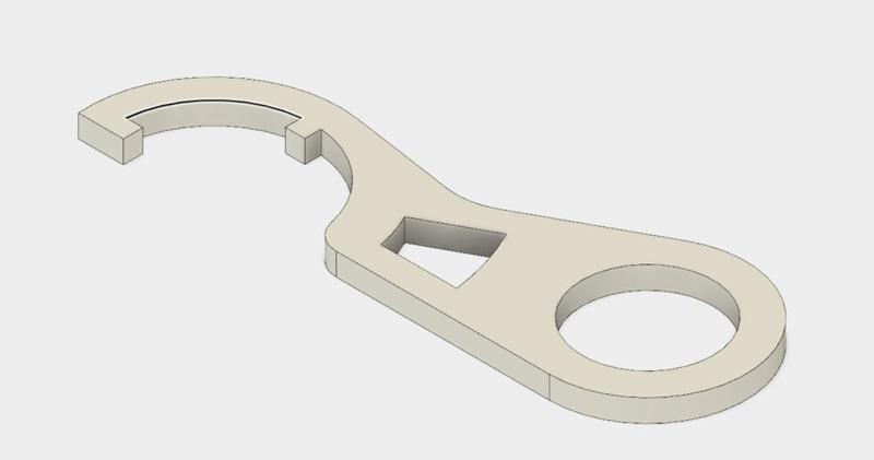 Castle nut tool / Stock Wrench