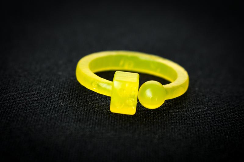 Sphere and Cube Ring