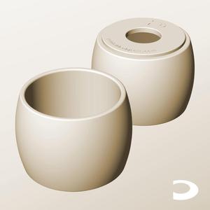 CR96-85-P Pierced Modular Stacking Storage Box Bin Container Planter Lamp Shade | Printable Objects - Infinite Containers | stl file for 3d printing