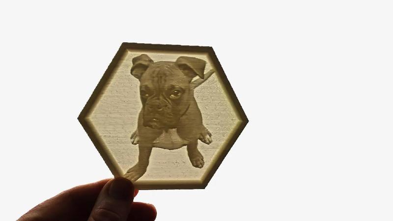 Boxer - lithophane   
