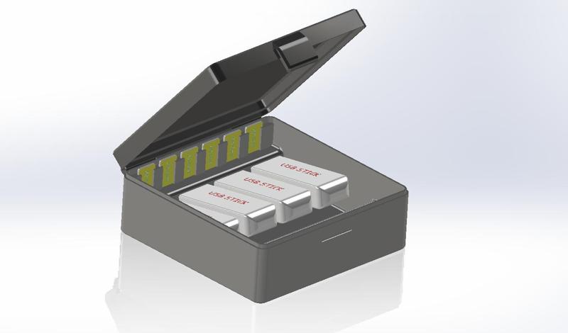 Storage Organizer Box for USB and SD Card