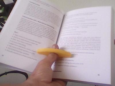 one handed book holder