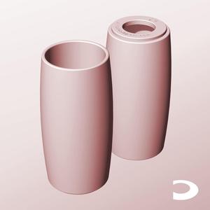 CR68-170-P Pierced Modular Stacking Storage Box Bin Container Planter Lamp Shade | Printable Objects - Infinite Containers | stl file for 3d printing
