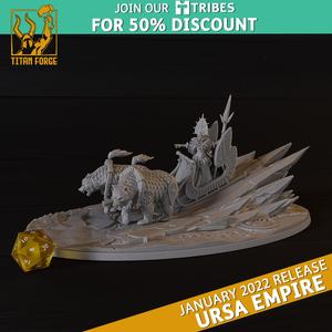 Zelina the Witch Empress - Ursa Empire - Titan Forge Miniatures January 2022