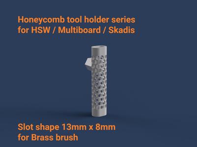 Brass brush - W13D8 - Honeycomb holder series
