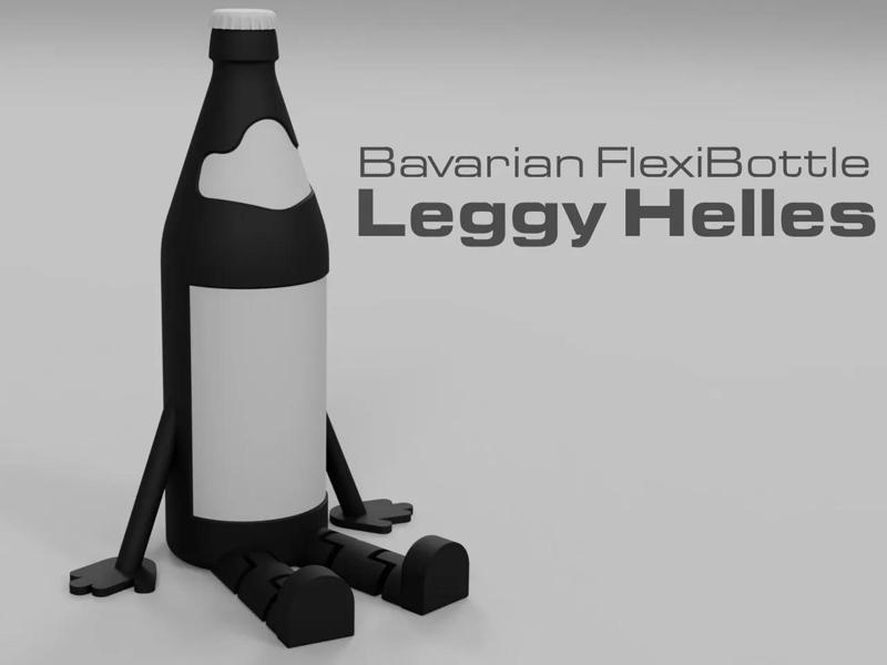 Beer Bottle with Flexi Legs - Bavarian FlexiBottle | Leggy Helles   