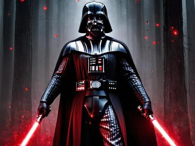 Darth Vader with Two Lightsabers - Hueforge
