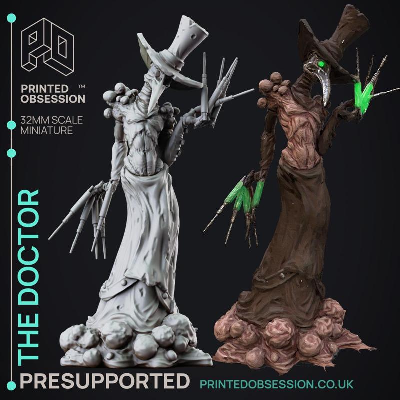 The Good Doctor - Lady of Pox - PRESUPPORTED - 32mm Scale