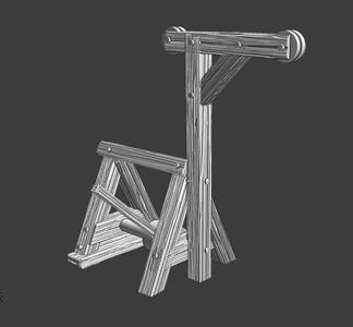 Small medieval crane