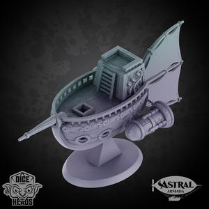 Trade Skiff Astral Ship (miniature version)