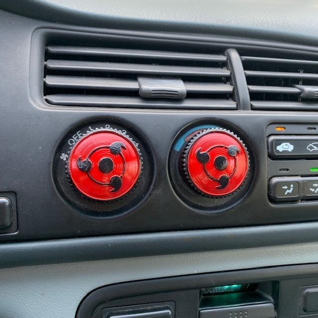 '96 Accord AC Knob - Sharingan