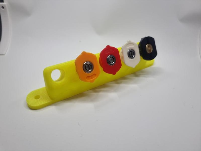 Wall-Mounted Pressure Washer Nozzle Holder 0°–65°