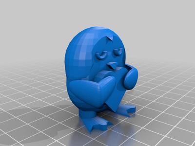 Blank Heart Penguin