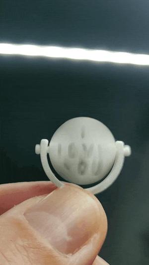 I Love You Spinner Pendant   