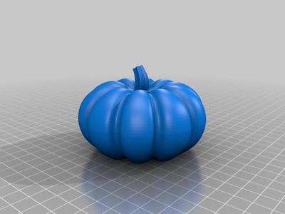 Pumpkins with flat bottom for easy printing