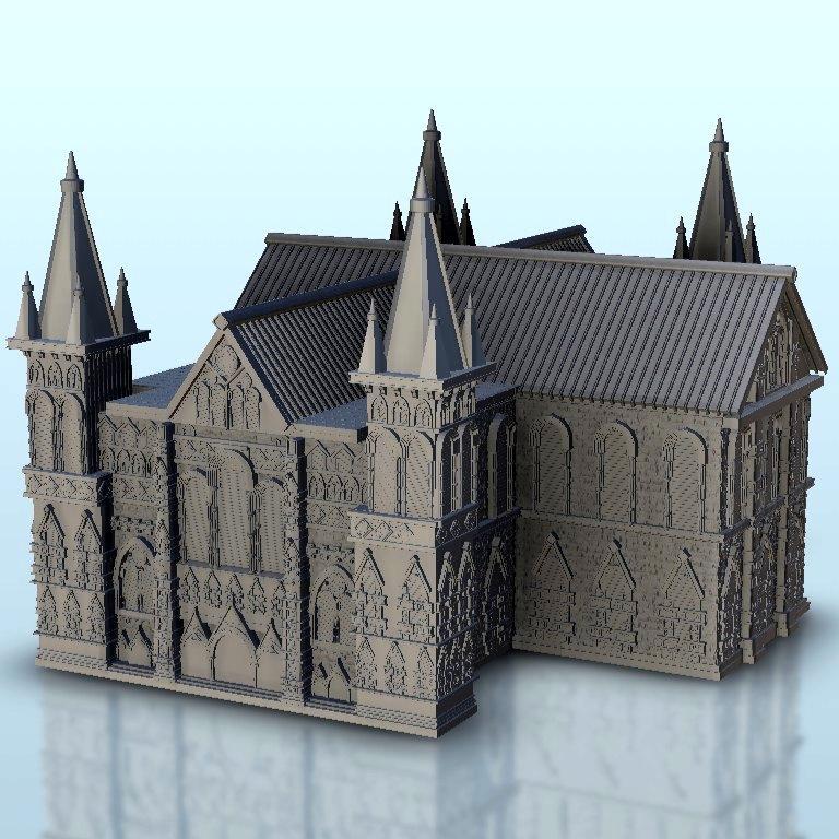 Gothic monastry 3 - Flames of war Bolt Action Modern Dark Age Warhammer