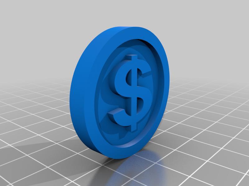 Euro and Dollar coins