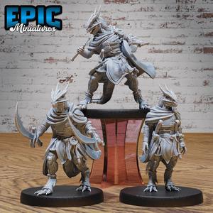 Half-Dragon Adventurer Set ‧ DnD Miniature ‧ Tabletop Miniatures ‧ Gaming Monster ‧ 3D Model ‧ RPG ‧ DnDminis ‧ STL FILE