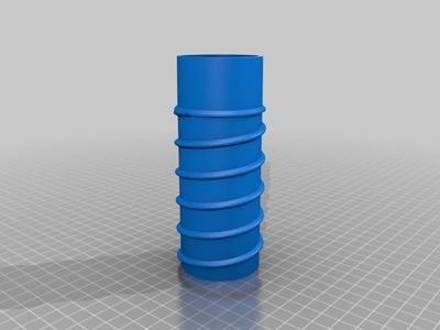Suction connector for "spiral" pipes