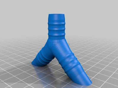 No support garden hose tee