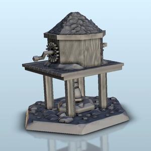 Water pump - Warhammer resin FDM Age of Sigmar Bolt Action terrain miniatures scenery 28mm 32mm 15mm