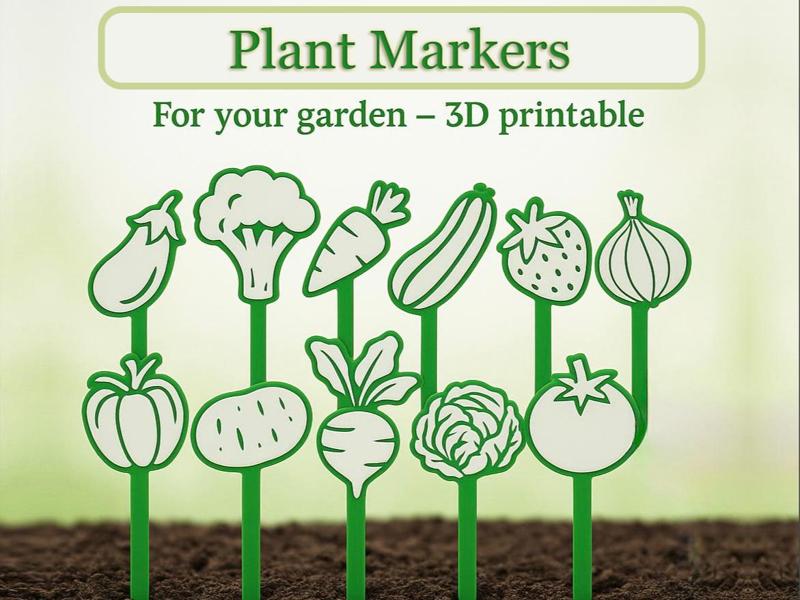 Plant Markers – Vegetable & Fruit Garden Stakes