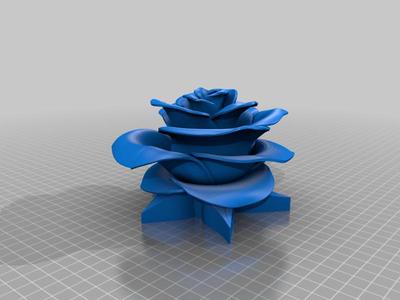 Rose with a base
