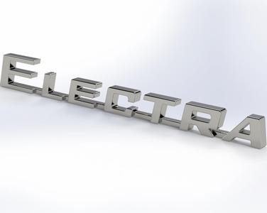 Vintage "Electra" speedboat dash badge